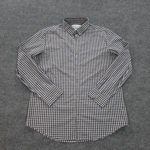 Mizzen Main Shirt Mens XXL Trim Fit Red Gingham Leeward Stretch Performance Prep